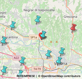 Mappa Via San Cristina, 37124 Parona VR, Italia (5.16167)