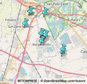 Mappa Piazzale John Fitzgerald Kennedy, 25010 Borgosatollo BS, Italia (1.42545)