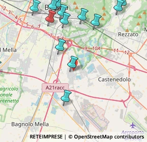 Mappa Via Giovanni Pascoli, 25010 Borgosatollo BS, Italia (5.44071)