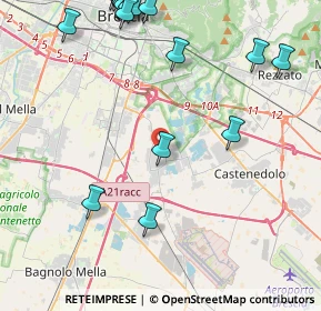 Mappa Via Giovanni Pascoli, 25010 Borgosatollo BS, Italia (5.922)