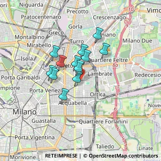 Mappa Via Edoardo Bonardi, 20133 Milano MI, Italia (1.2475)
