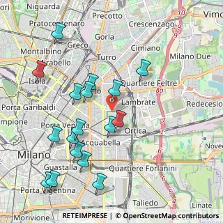 Mappa Via Edoardo Bonardi, 20133 Milano MI, Italia (2.18235)