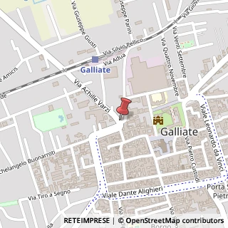 Mappa Via Achille Varzi,  3, 28066 Galliate, Novara (Piemonte)