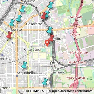Mappa Via Celeste Clericetti, 20133 Milano MI, Italia (1.38083)