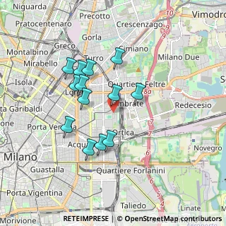 Mappa Via Celeste Clericetti, 20133 Milano MI, Italia (1.54538)