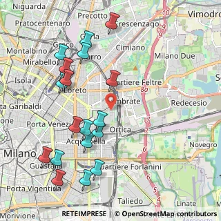 Mappa Via Celeste Clericetti, 20133 Milano MI, Italia (2.31889)