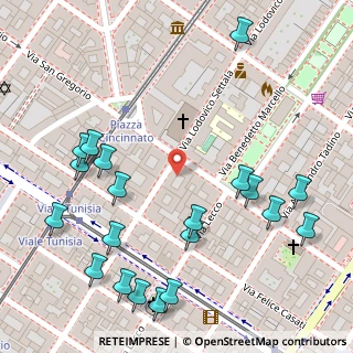 Mappa Via Lodovico Settala, 20124 Milano MI, Italia (0.167)