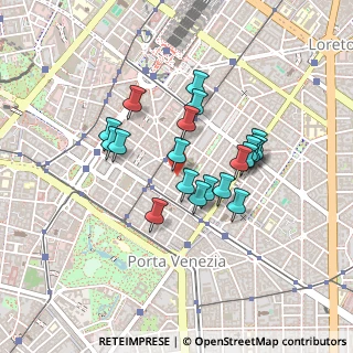Mappa Via Lodovico Settala, 20124 Milano MI, Italia (0.3535)