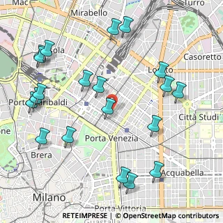 Mappa Via Lodovico Settala, 20124 Milano MI, Italia (1.259)