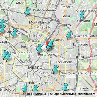 Mappa Via Lodovico Settala, 20124 Milano MI, Italia (2.8975)