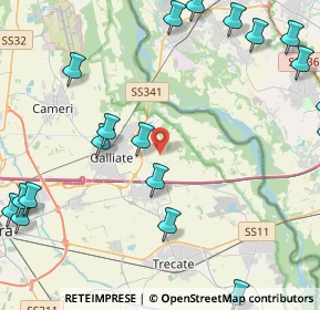 Mappa Strada Vicinale Vulpiate, 28066 Galliate NO, Italia (6.1555)