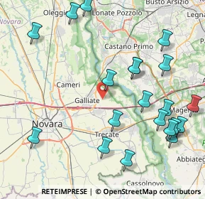 Mappa Strada Vicinale Vulpiate, 28066 Galliate NO, Italia (9.8875)