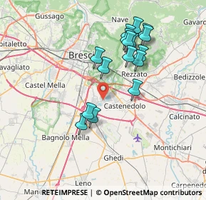 Mappa Via Bettole, 25010 Borgosatollo BS, Italia (6.83938)