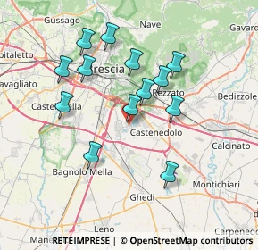 Mappa Via Bettole, 25010 Borgosatollo BS, Italia (6.71385)