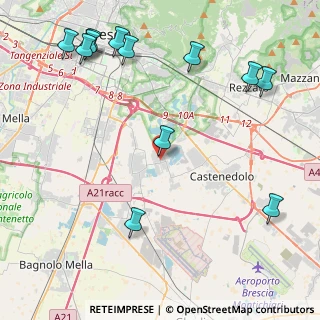 Mappa Via Bettole, 25010 Borgosatollo BS, Italia (5.60333)