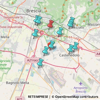 Mappa Via Bettole, 25010 Borgosatollo BS, Italia (3.47333)