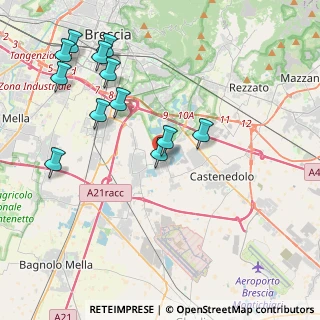 Mappa Via Bettole, 25010 Borgosatollo BS, Italia (4.46417)