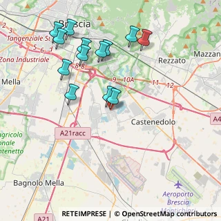 Mappa Via Bettole, 25010 Borgosatollo BS, Italia (4.16692)