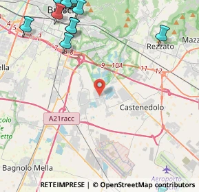 Mappa Via Bettole, 25010 Borgosatollo BS, Italia (7.32105)