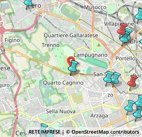 Mappa Via Pinerolo, 20151 Milano MI, Italia (3.2525)