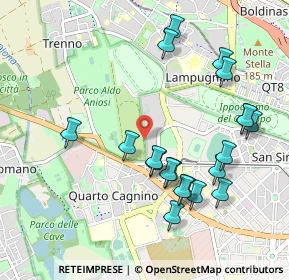 Mappa Via Pinerolo, 20151 Milano MI, Italia (1.038)