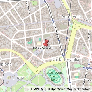 Mappa Piazza Santissima Trinità, 5, 20154 Milano, Milano (Lombardia)