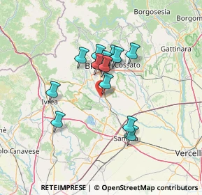 Mappa 13882 Cerrione BI, Italia (10.84308)