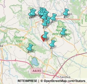 Mappa 13882 Cerrione BI, Italia (7.22563)