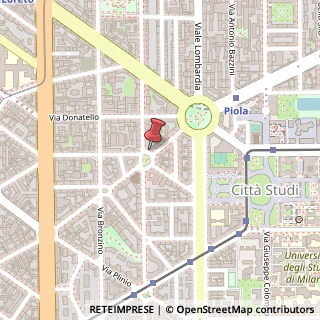 Mappa Piazza Gian Lorenzo Bernini, 6, 20133 Milano, Milano (Lombardia)
