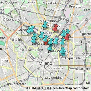 Mappa Via Castelfidardo, 20121 Milano MI, Italia (1.291)