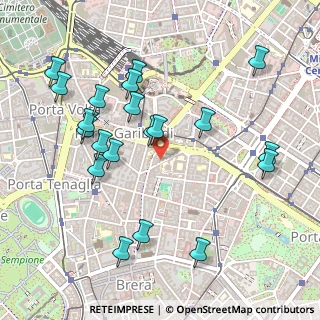 Mappa Via Castelfidardo, 20121 Milano MI, Italia (0.538)