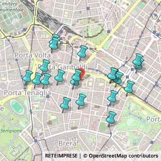 Mappa Via Castelfidardo, 20121 Milano MI, Italia (0.493)