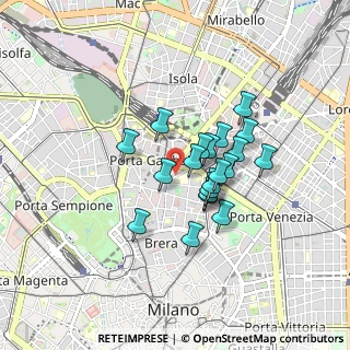 Mappa Via Castelfidardo, 20121 Milano MI, Italia (0.626)