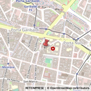 Mappa Via Castelfidardo, 10, 20121 Milano, Milano (Lombardia)