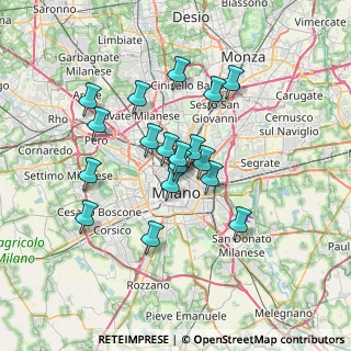 Mappa Via Castelfidardo, 20121 Milano MI, Italia (5.73611)