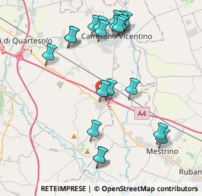 Mappa Via Alcide de Gasperi, 36040 Grisignano di Zocco VI, Italia (4.299)