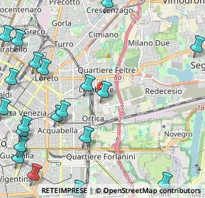 Mappa Via Gaetano Crespi, 20134 Milano MI, Italia (3.1215)