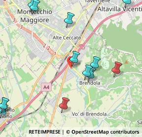 Mappa Via delle Fontanine, 36040 Brendola VI, Italia (2.79077)