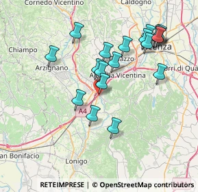 Mappa Via delle Fontanine, 36040 Brendola VI, Italia (7.41684)