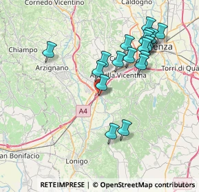 Mappa Via delle Fontanine, 36040 Brendola VI, Italia (7.55316)