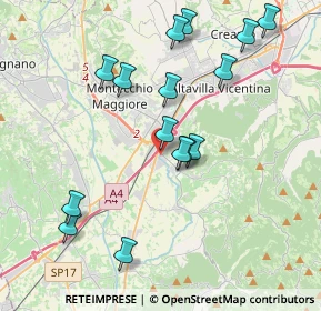 Mappa Via delle Fontanine, 36040 Brendola VI, Italia (4.02867)