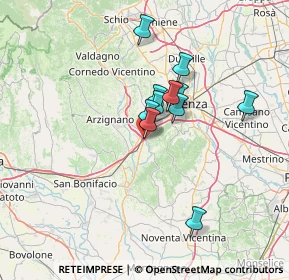 Mappa Via delle Fontanine, 36040 Brendola VI, Italia (10.24)