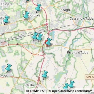 Mappa Via G. di Vittorio, 20060 Truccazzano MI, Italia (6.12545)