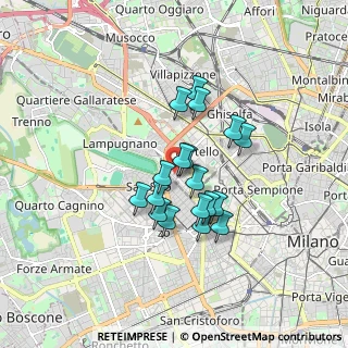 Mappa Via Masaccio, 20149 Milano MI, Italia (1.28222)