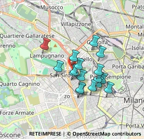 Mappa Via Masaccio, 20149 Milano MI, Italia (1.29824)