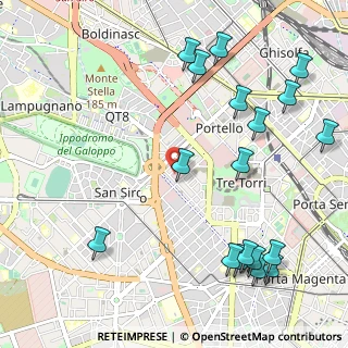 Mappa Via Masaccio, 20149 Milano MI, Italia (1.36611)