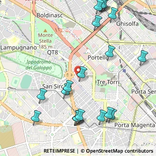 Mappa Via Masaccio, 20149 Milano MI, Italia (1.3705)