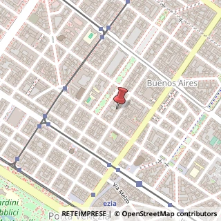 Mappa Via Alessandro Tadino, 23, 20124 Milano, Milano (Lombardia)
