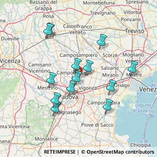 Mappa Via Marconi Guglielmo, 35011 Campodarsego PD, Italia (14.37615)