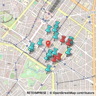 Mappa Via Felice Casati, 20124 Milano MI, Italia (0.366)